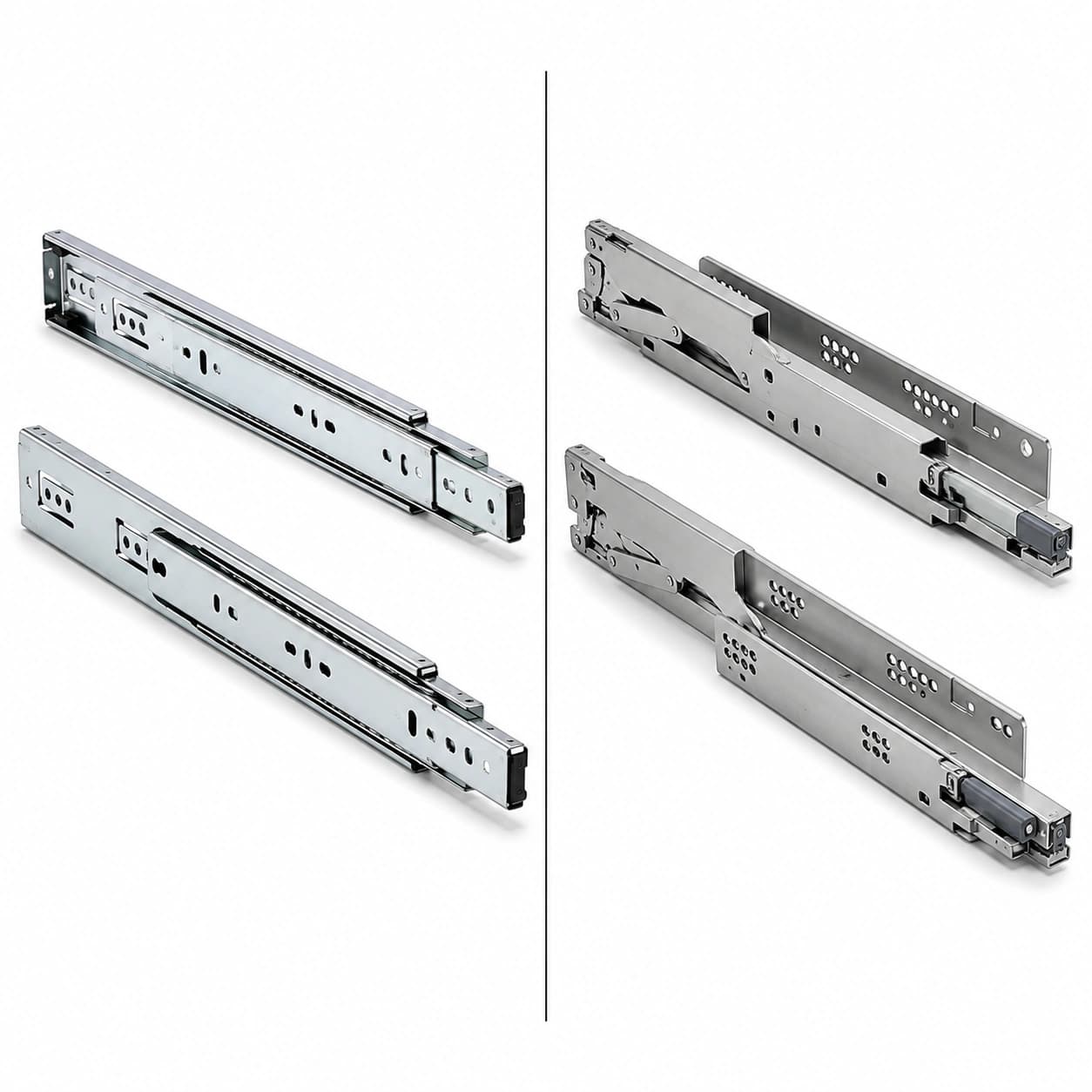 Telescopic & Concealed Drawer Slide System