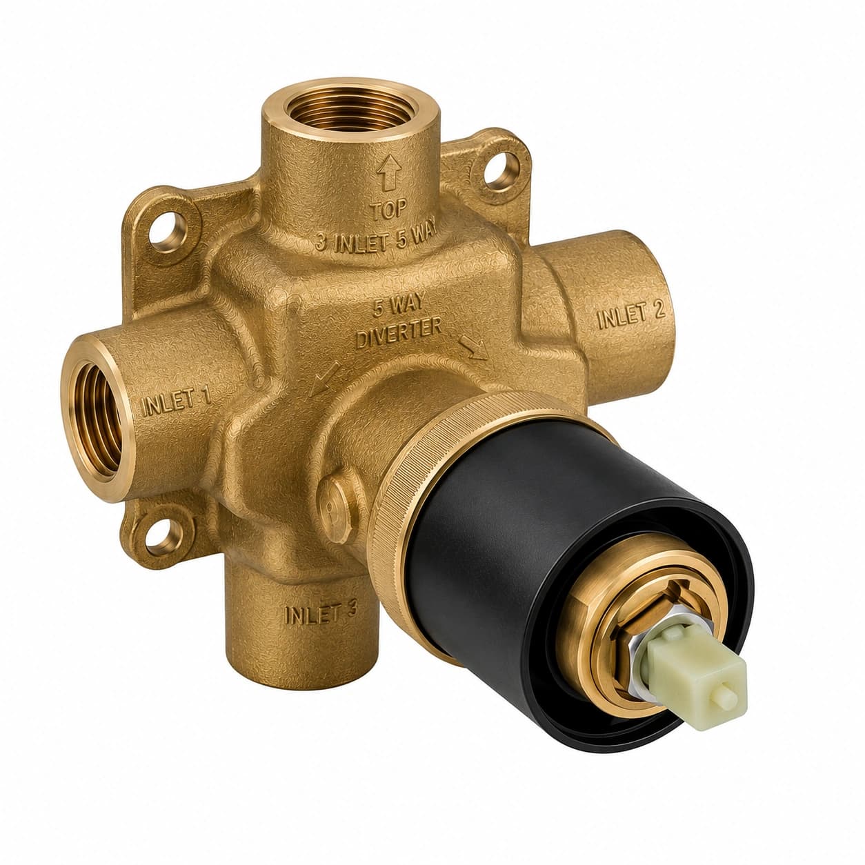 Single Lever Concealed Diverter Body – 3 Inlet 5 Way