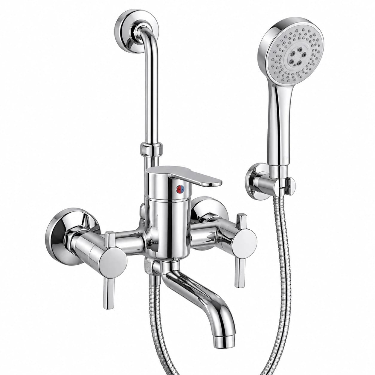 Wall Mixer Telephonic with Crutch