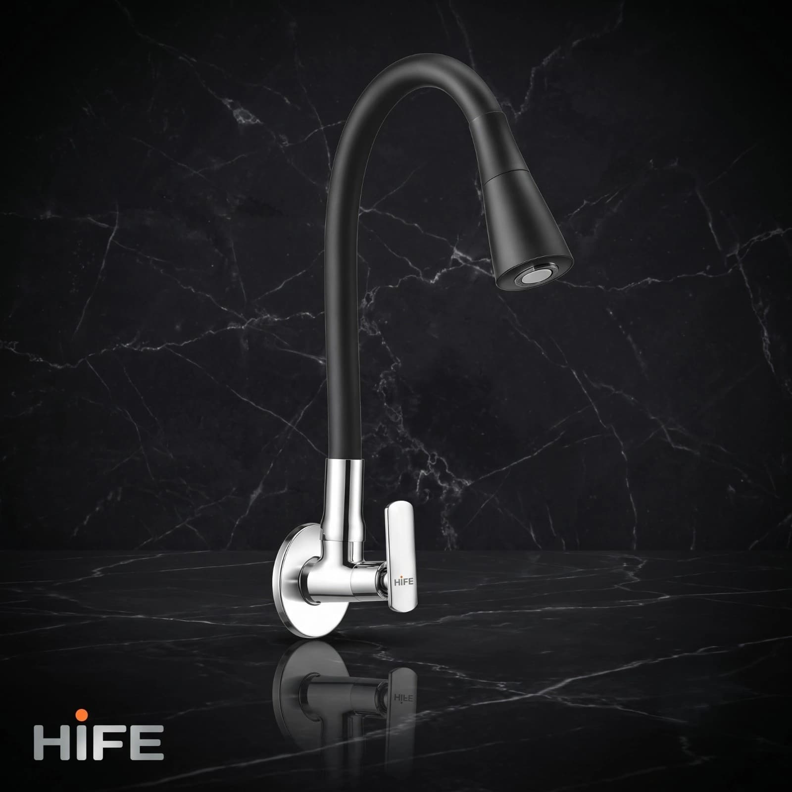 HIFE Black & Chrome High Arc Tap