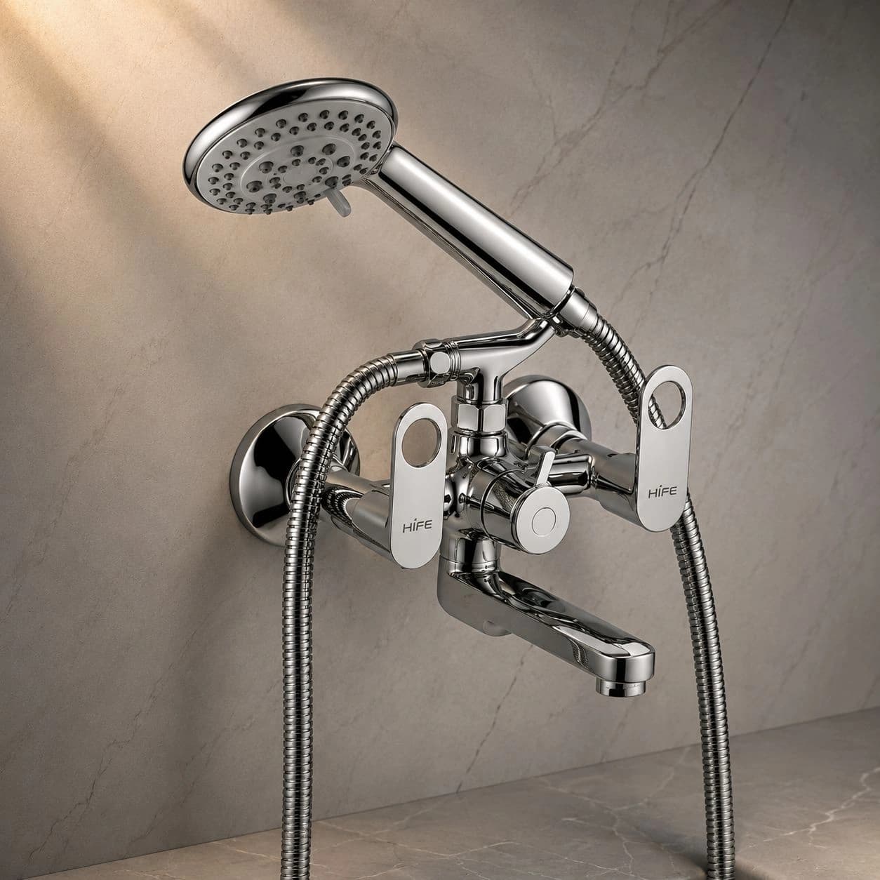 Wall Mixer Telephonic with Crutch