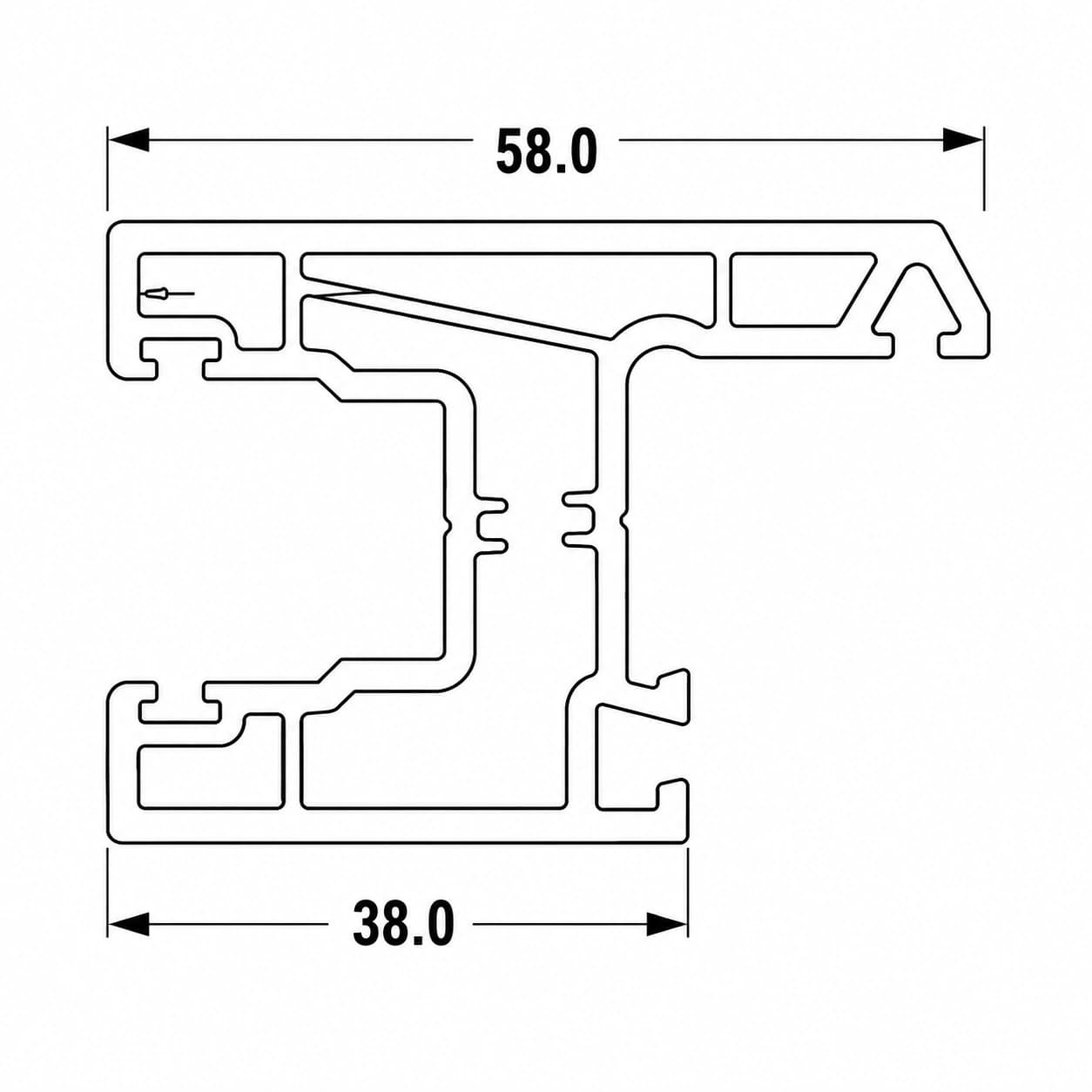Sliding Window Sash (58×40)
